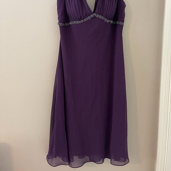 Cocktail Dress, deep purple with beading under bodice, NWOT
***STUNNING** - Picture 3 of 5